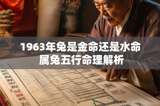 1963年兔是金命还是水命 属兔五行命理解析