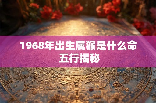 1968年出生属猴是什么命 五行揭秘