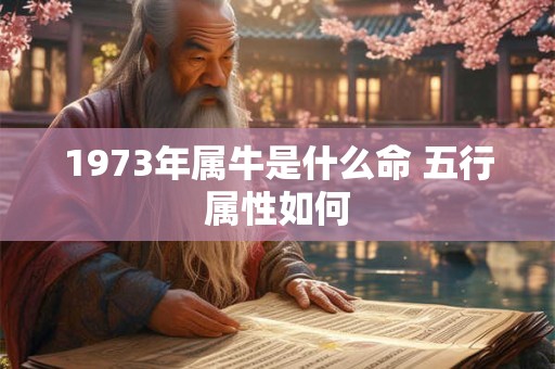 1973年属牛是什么命 五行属性如何