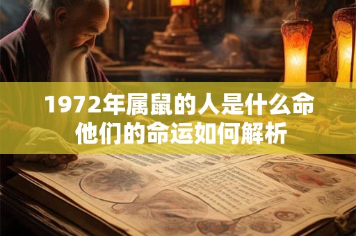 1972年鼠年出生如何选行业 哪些生意能暴富