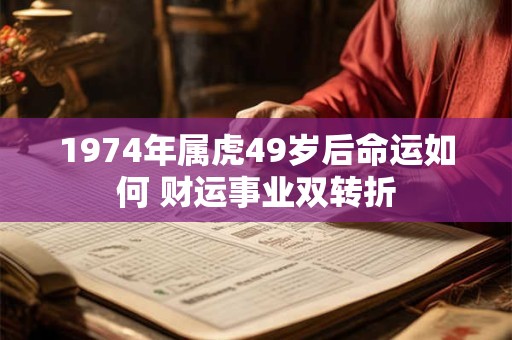 1974年属虎49岁后命运如何 财运事业双转折