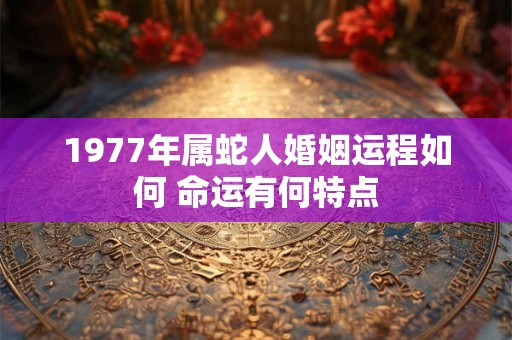 1977年属蛇人婚姻运程如何 命运有何特点