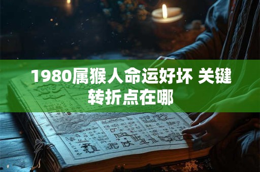 1980属猴人命运好坏 关键转折点在哪