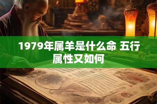 1979年属羊是什么命 五行属性又如何
