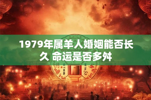 1979年属羊人婚姻能否长久 命运是否多舛
