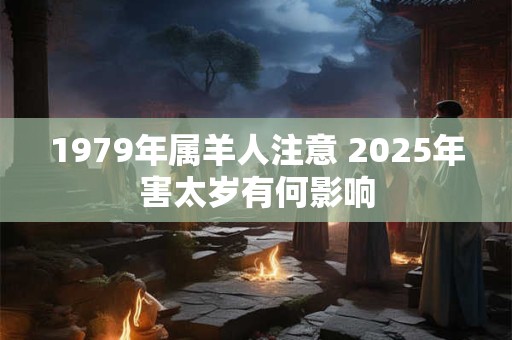 1979年属羊人注意 2025年害太岁有何影响