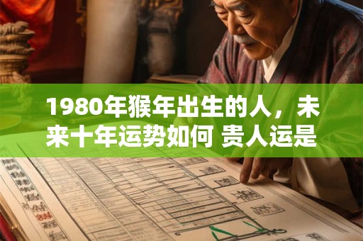 1980年猴年出生的人，未来十年运势如何 贵人运是否旺盛
