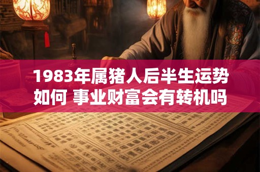 1983年属猪人后半生运势如何 事业财富会有转机吗