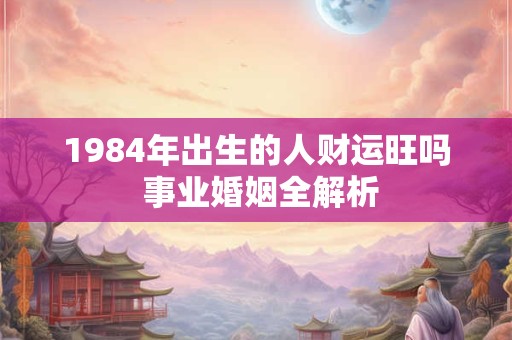 1984年出生的人财运旺吗 事业婚姻全解析