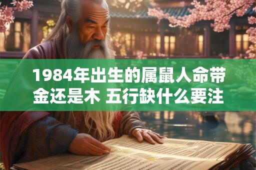1984年出生的属鼠人命带金还是木 五行缺什么要注意