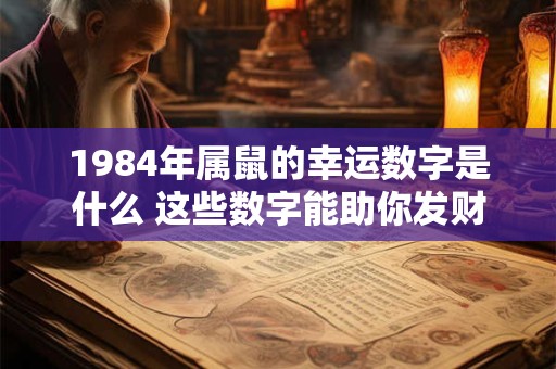 1984年属鼠的幸运数字是什么 这些数字能助你发财吗