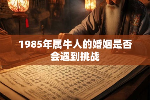 1985年属牛人的婚姻是否会遇到挑战