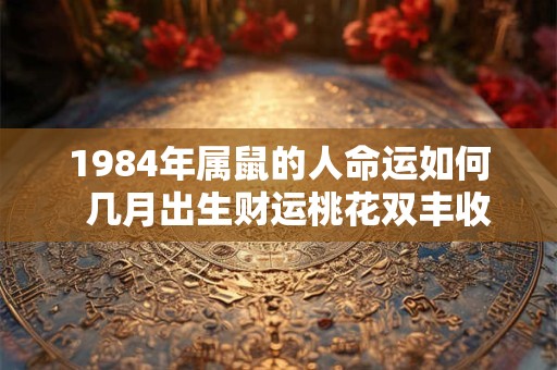 1984年属鼠的人命运如何  几月出生财运桃花双丰收