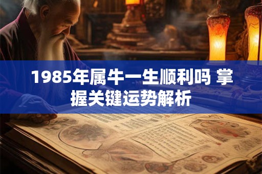 1985年属牛一生顺利吗 掌握关键运势解析