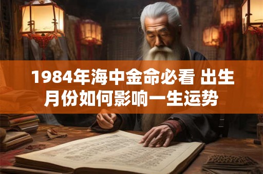 1984年海中金命必看 出生月份如何影响一生运势