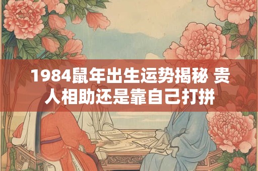 1984鼠年出生运势揭秘 贵人相助还是靠自己打拼