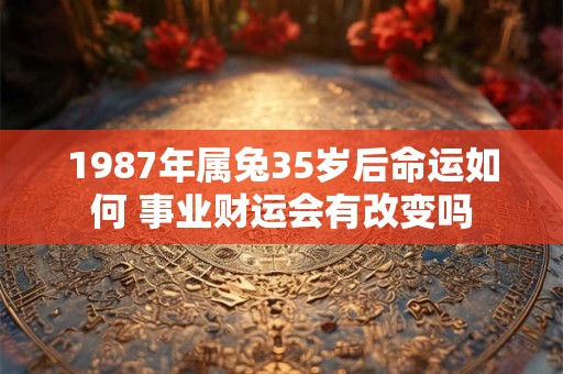 1987年属兔35岁后命运如何 事业财运会有改变吗