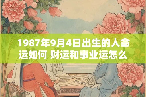 1987年9月4日出生的人命运如何 财运和事业运怎么样