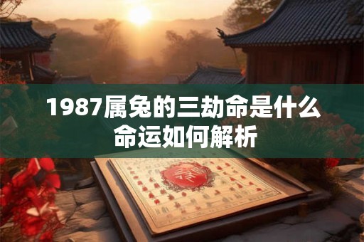 1987属兔的三劫命是什么 命运如何解析