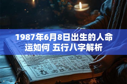 1987年6月8日出生的人命运如何 五行八字解析