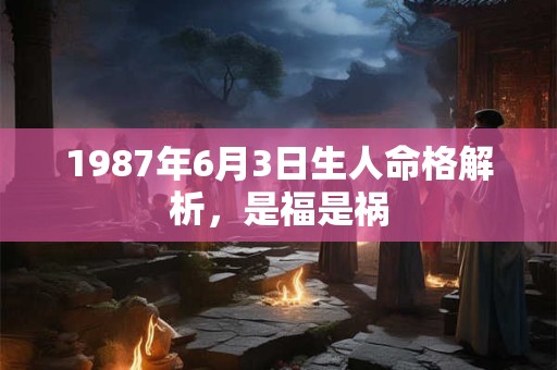 1987年6月3日出生的人事业运如何 命理预测大公开
