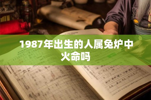 1987年出生的人属兔炉中火命吗