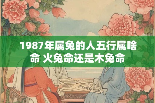 1987年属兔的人五行属啥命 火兔命还是木兔命