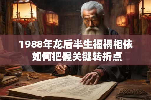 1988年龙后半生福祸相依 如何把握关键转折点