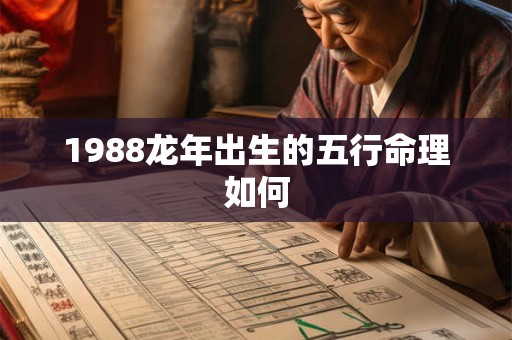 1988年龙年出生的人命运怎样 财运婚姻大解析