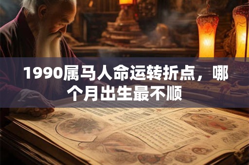 1990属马人命运转折点，哪个月出生最不顺
