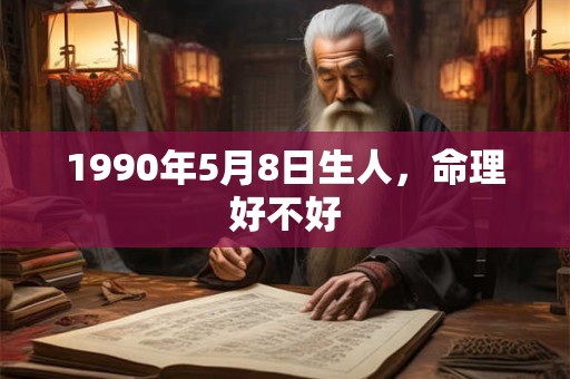 1990年5月8日生人，命理好不好