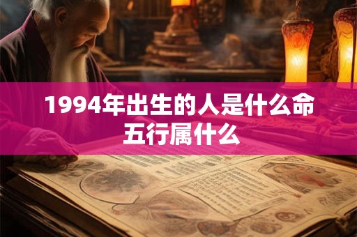 1994年出生的人是什么命 五行属什么