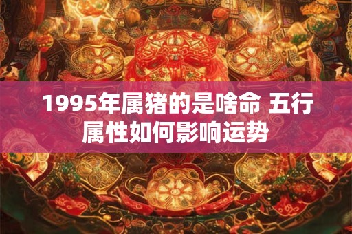 1995年属猪的是啥命 五行属性如何影响运势