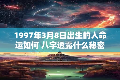 1997年3月8日出生的人命运如何 八字透露什么秘密