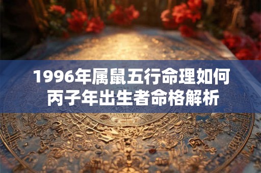 1996年属鼠五行命理如何 丙子年出生者命格解析