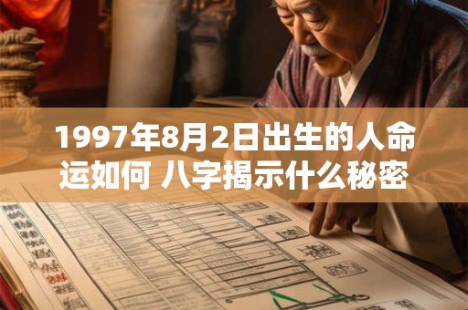 1997年8月2日出生的人命运如何 八字揭示什么秘密