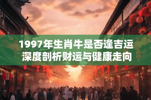 1997年生肖牛是否逢吉运 深度剖析财运与健康走向