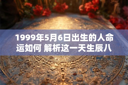 1999年5月6日出生的人命运如何 解析这一天生辰八字玄机