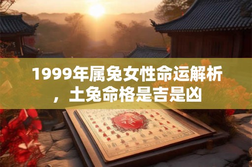 1999年属兔女性命运解析，土兔命格是吉是凶