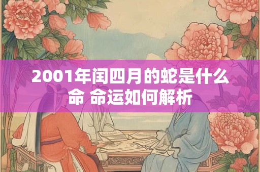 2001年闰四月的蛇是什么命 命运如何解析