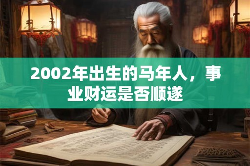 2002年出生的马年人，事业财运是否顺遂