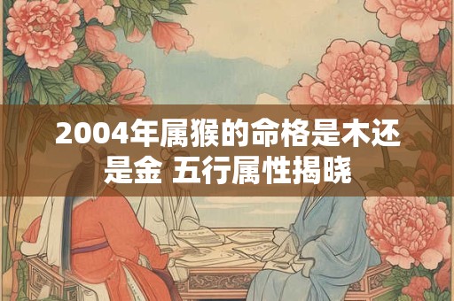 2004年属猴的命格是木还是金 五行属性揭晓