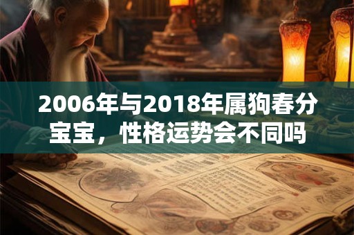 2006年与2018年属狗春分宝宝，性格运势会不同吗
