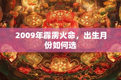 2009年霹雳火命，出生月份如何选
