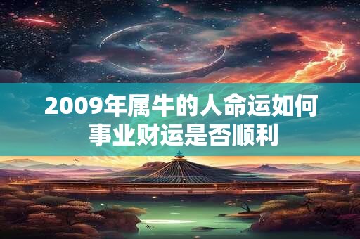 2009年属牛的人命运如何 事业财运是否顺利