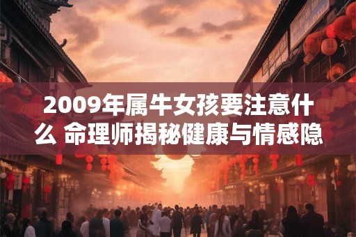 2009年属牛女孩要注意什么 命理师揭秘健康与情感隐患