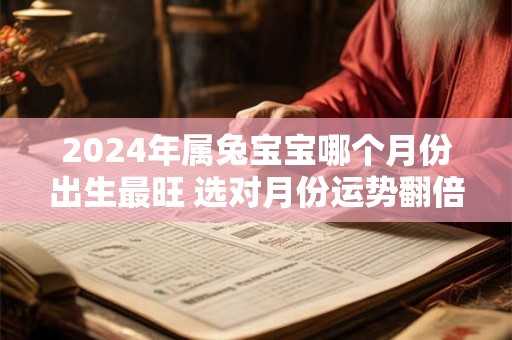 2024年属兔宝宝哪个月份出生最旺 选对月份运势翻倍