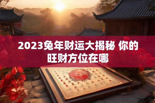 2023兔年财运大揭秘 你的旺财方位在哪