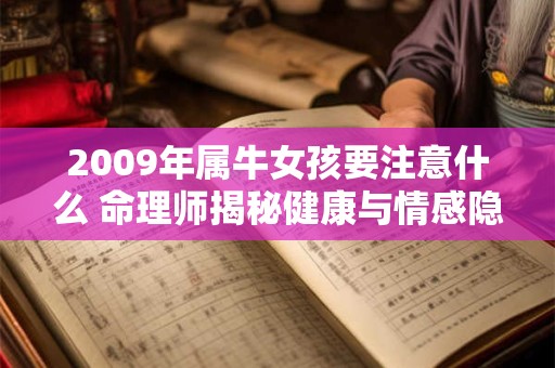 2009年属牛女孩要注意什么 命理师揭秘健康与情感隐患