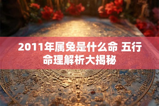 2011年属兔是什么命 五行命理解析大揭秘